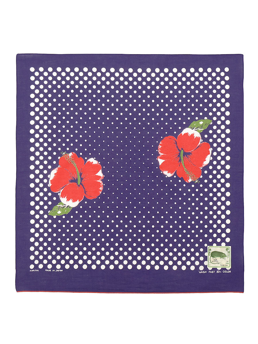 fastcolor Selvedge Bandana (TWIN HIBISCUS)