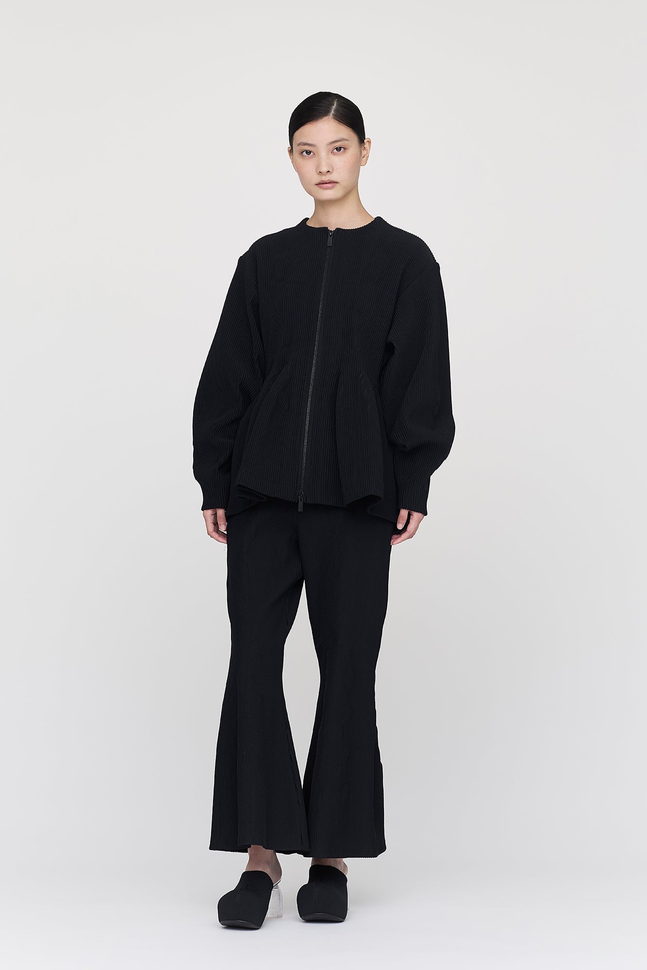HYPHA PEPLUM ZIP  BLOUSON