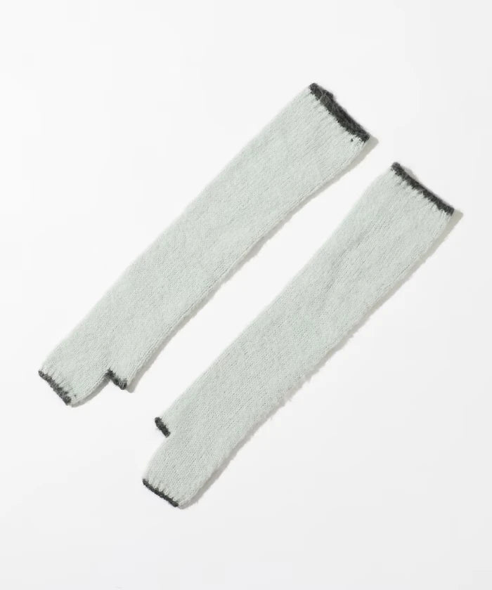 Alpaca Blend Bicolor Knit Gloves