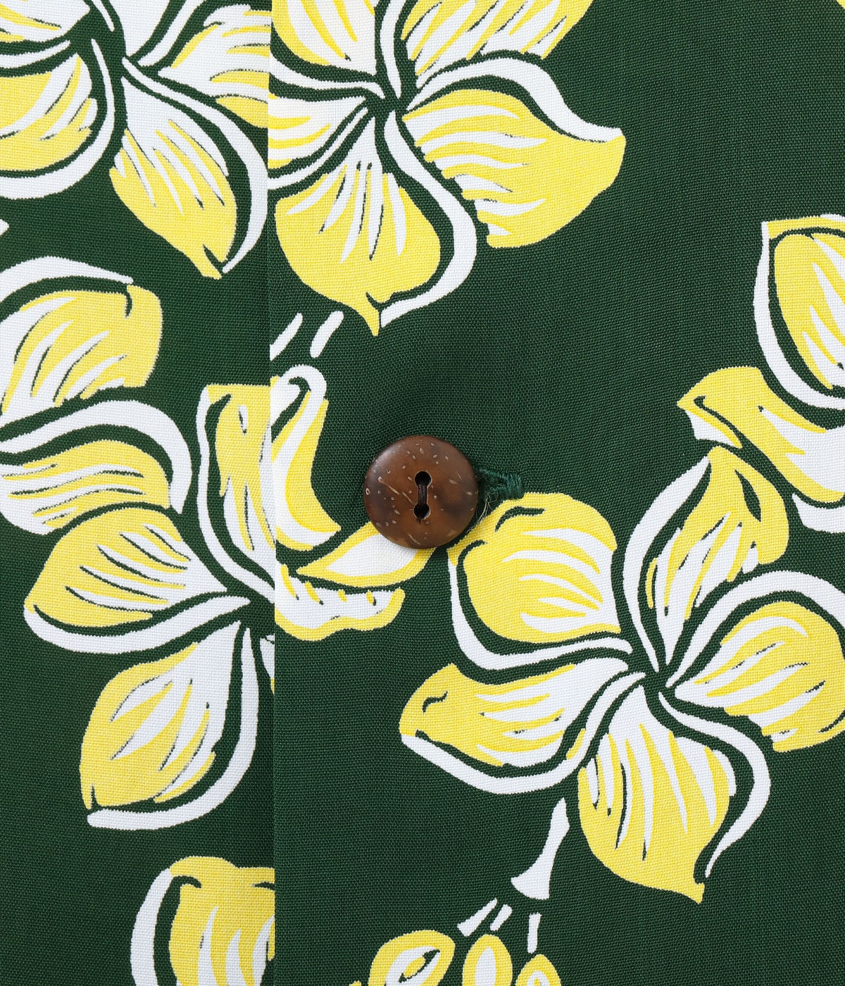 Rayon Hawaiian Shirt "Plumeria Blossoms"