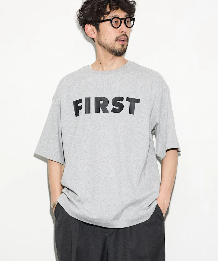 6 Ounce Front Logo Print Crew Neck T-Shirt / Print T-Shirt PR FIRST
