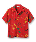 HIGH DENSITY RAYON OPEN SHIRT “ROCKIN' NOTES”