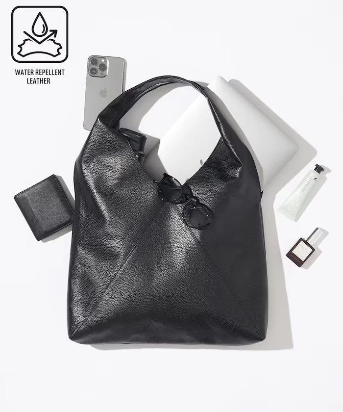 Triangle Leather Marche Bag