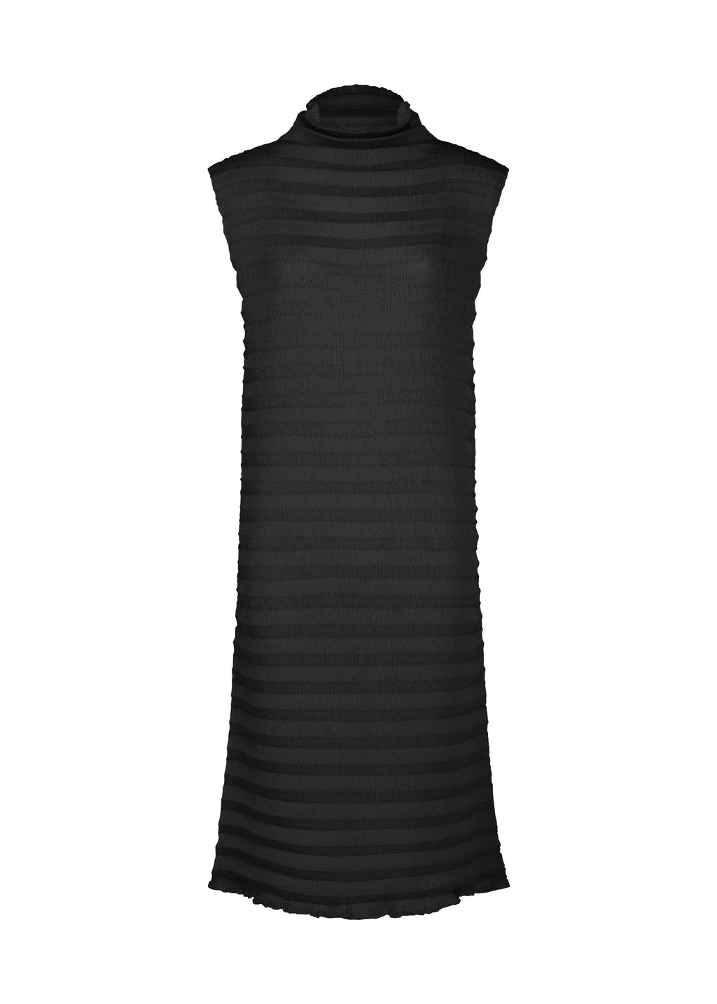 Accordion See-Through Crepe