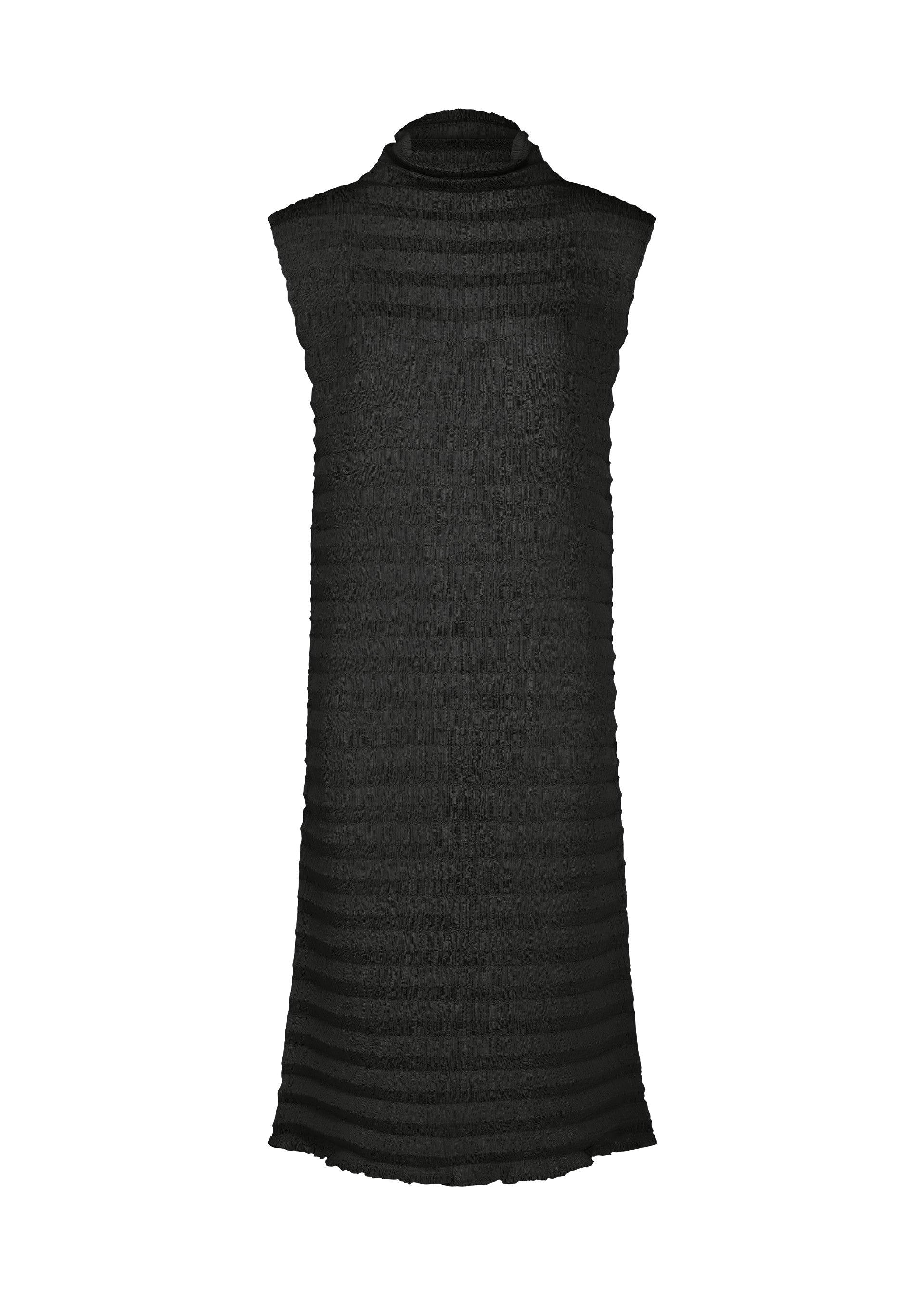 Accordion See-Through Crepe