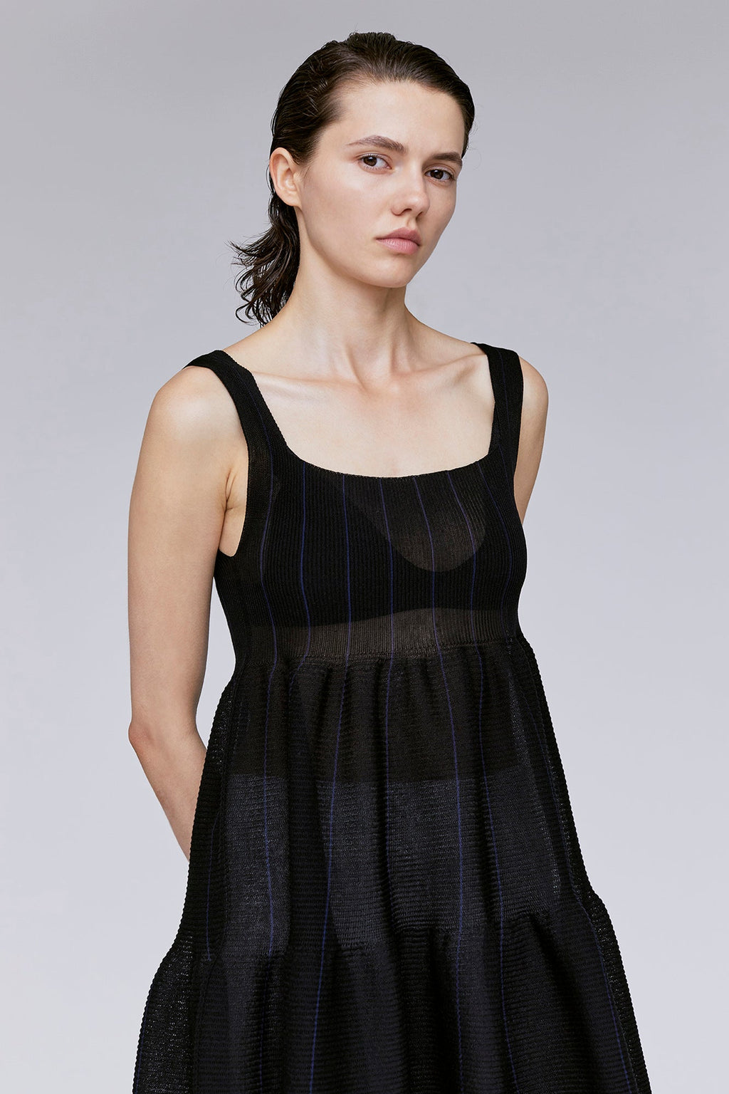 TC CASCADES SLEEVELESS MINI DRESS
