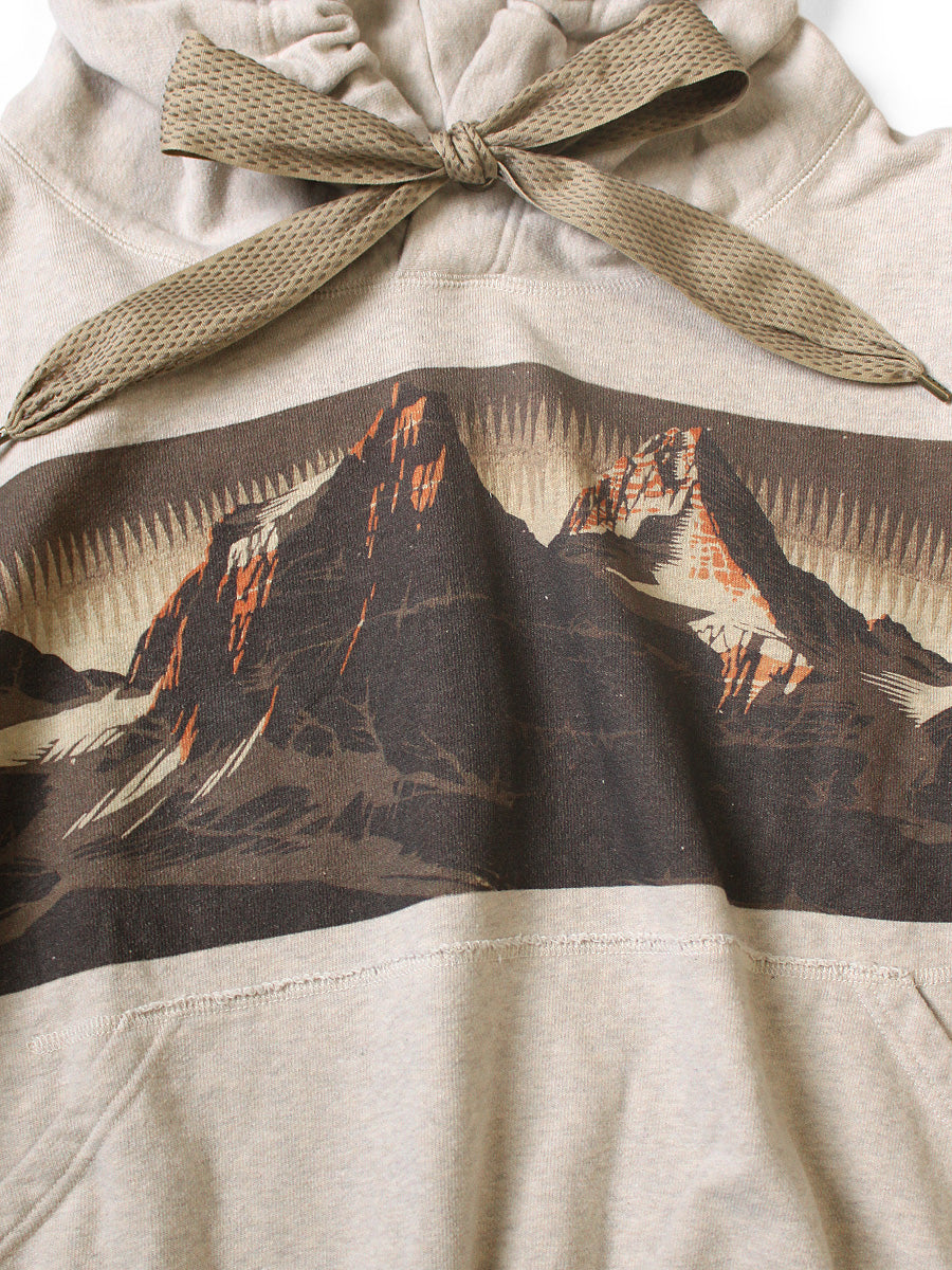 Fleece Devil Hooded Parka (Mountain Pattern)