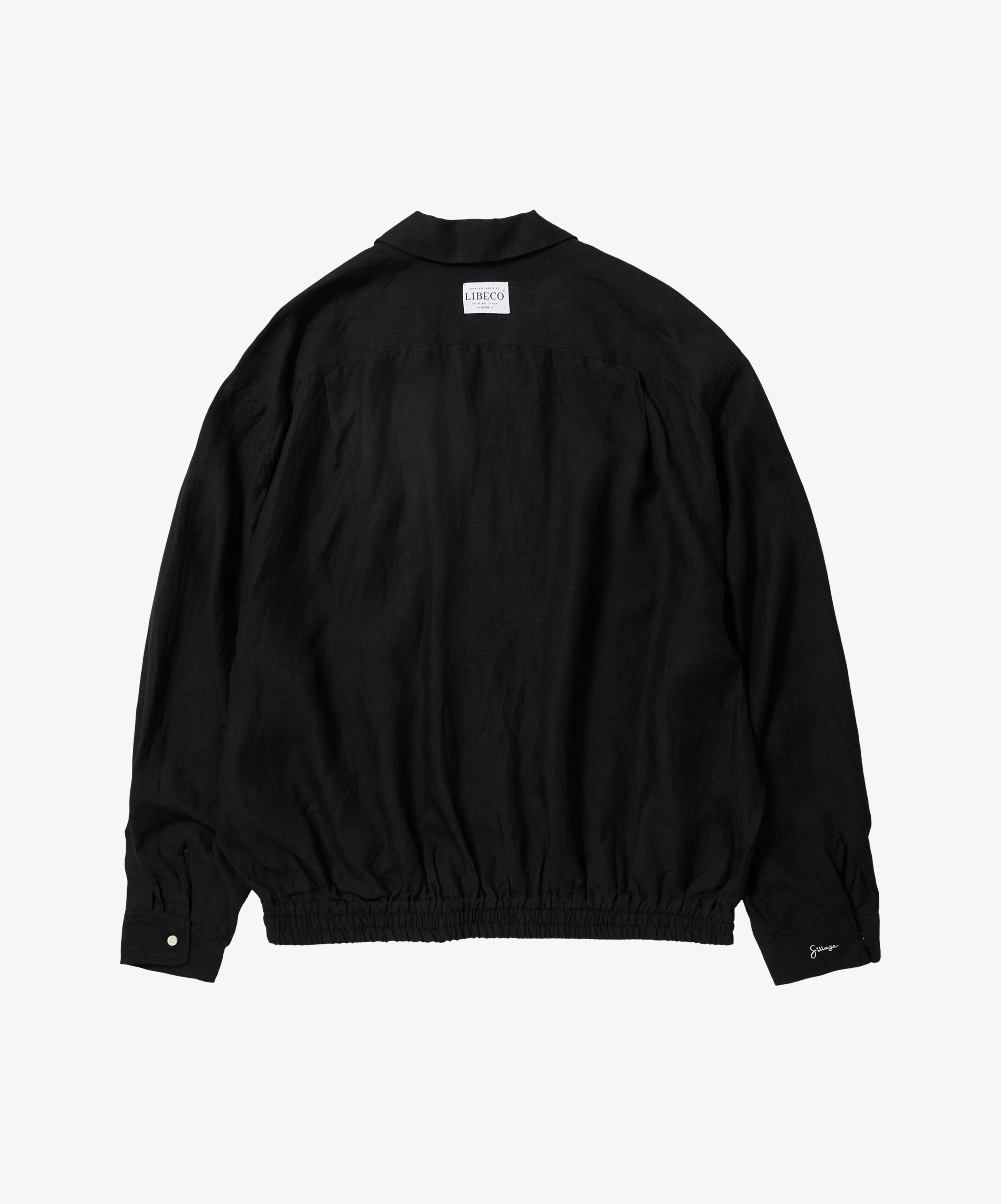 ribbed shirts linen black