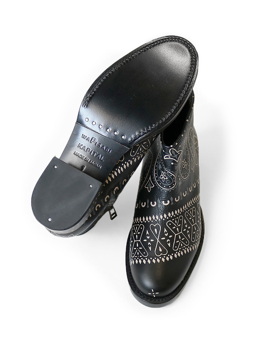 Leather Bandana pt Short Boots