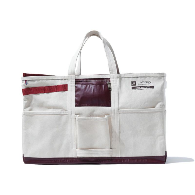 ALBERTON CANVAS TOTE sizeL/WINE