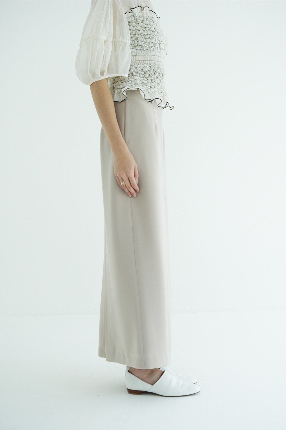 2WAY ADJUST DOUBLE WEAVE SKIRT