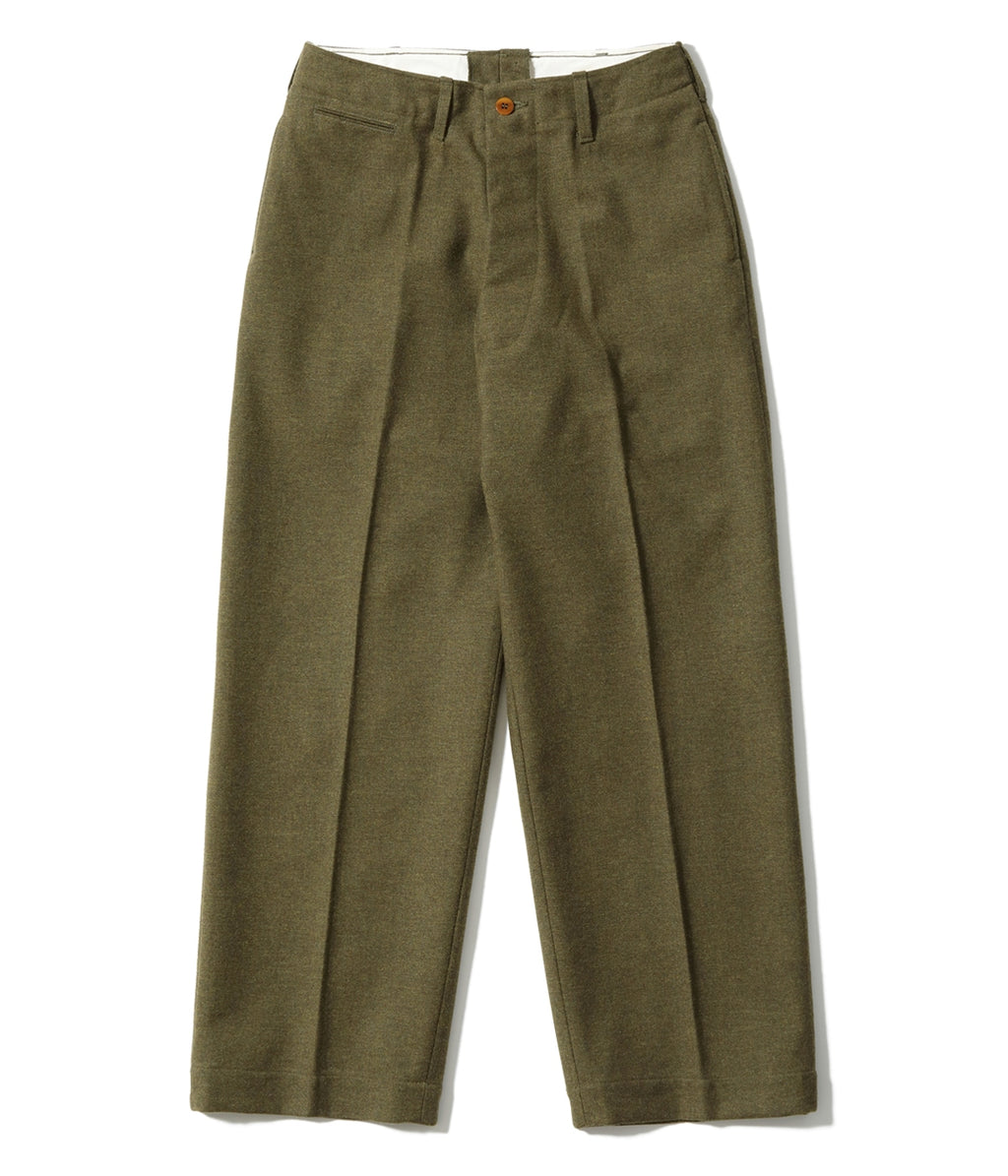 TROUSERS, WOOL, SERGE, SPECIAL O.D. LIGHT SHADE ���BUZZ RICKSON & COMPANY���
