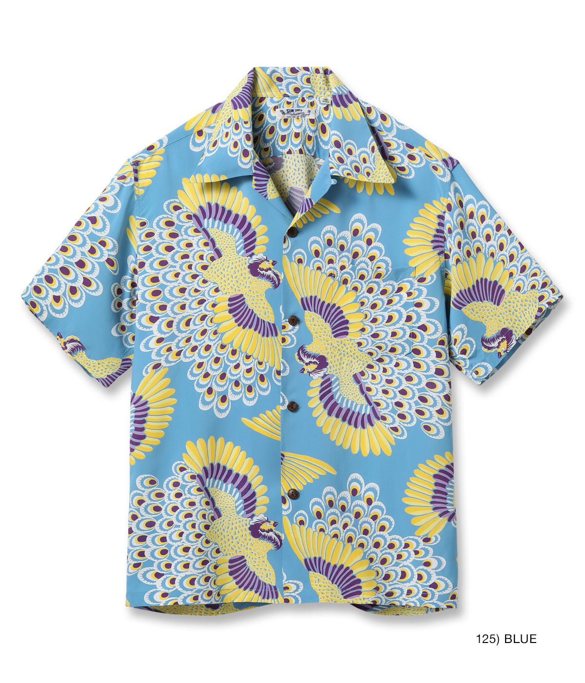 RAYON HAWAIIAN SHIRT “PEACOCK”