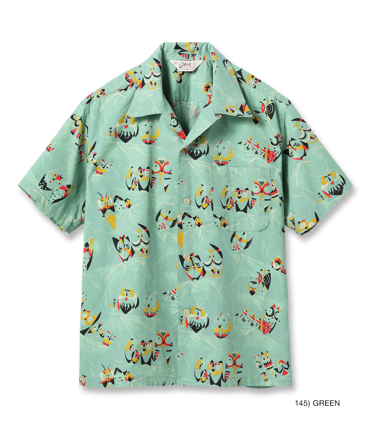TYPEWRITER COTTON OPEN SHIRT “OWL”