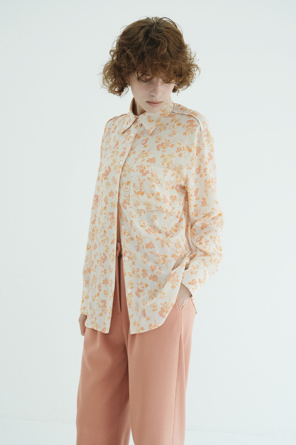 MABEL FLOWER HAND BEADS SHIRT