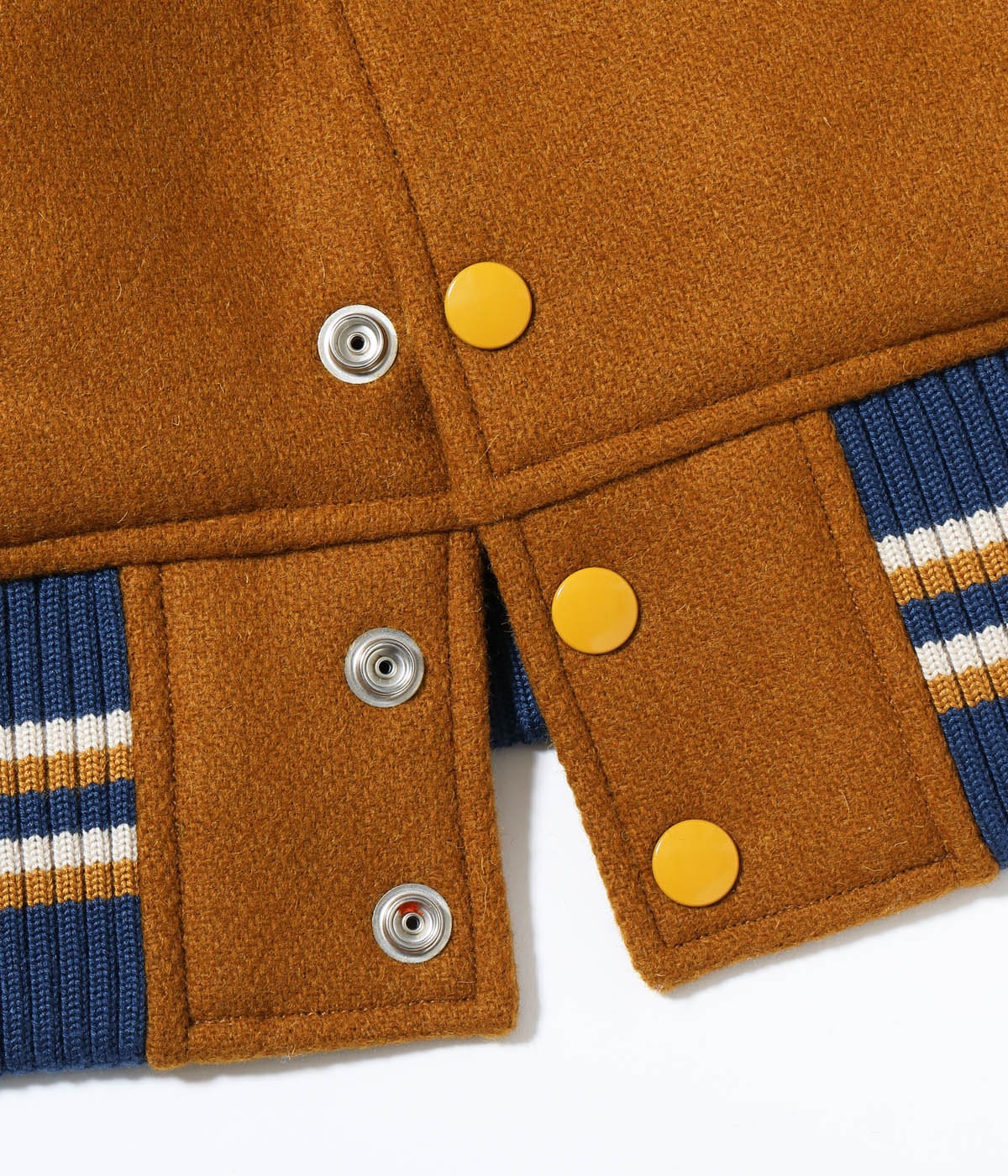 30oz. WOOL MELTON AWARD JACKET “POLAR BEAR” (GOLD)