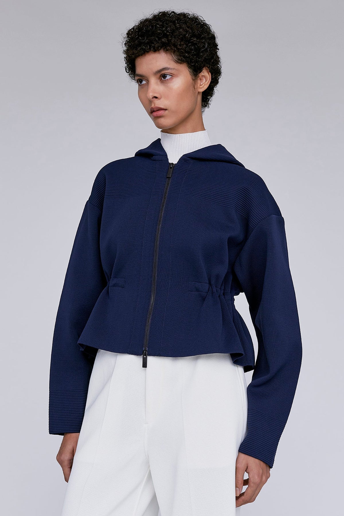 MILAN CROPPED HOODIE JACKET