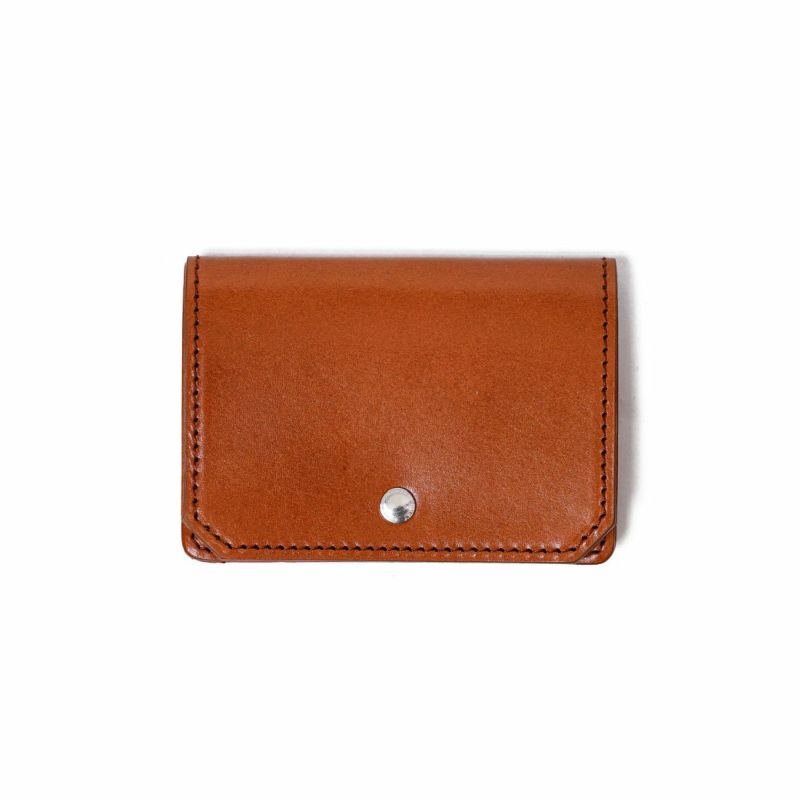 ANTIQUE LEATHER WALLET SERIES LEATHER CARD CASE/CAMEL