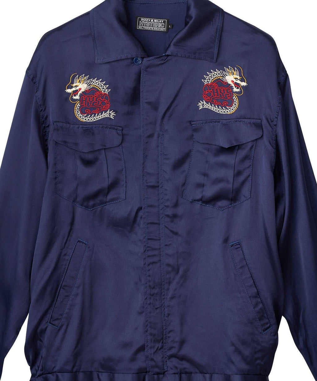 DRAGON FLAME Embroidered Souvenir Shirt