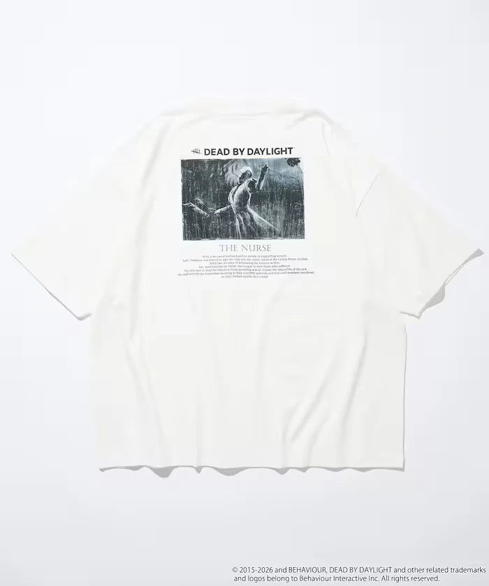 Dead By Daylight Exclusive The Nurse Photo Back Print Crew Neck T-Shirt