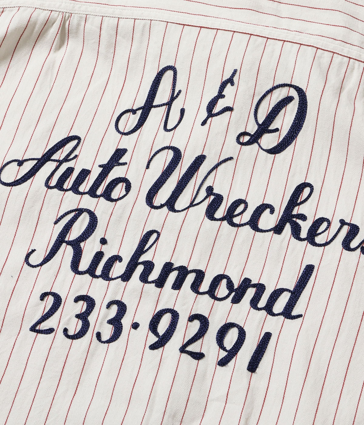 Coke Stripe Work Shirt With Embroidered