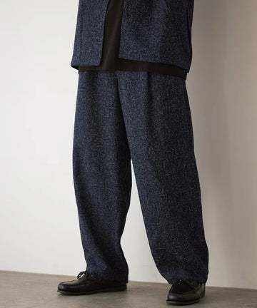 Dry Touch Summer Tweed Spindle Easy Wide Pants