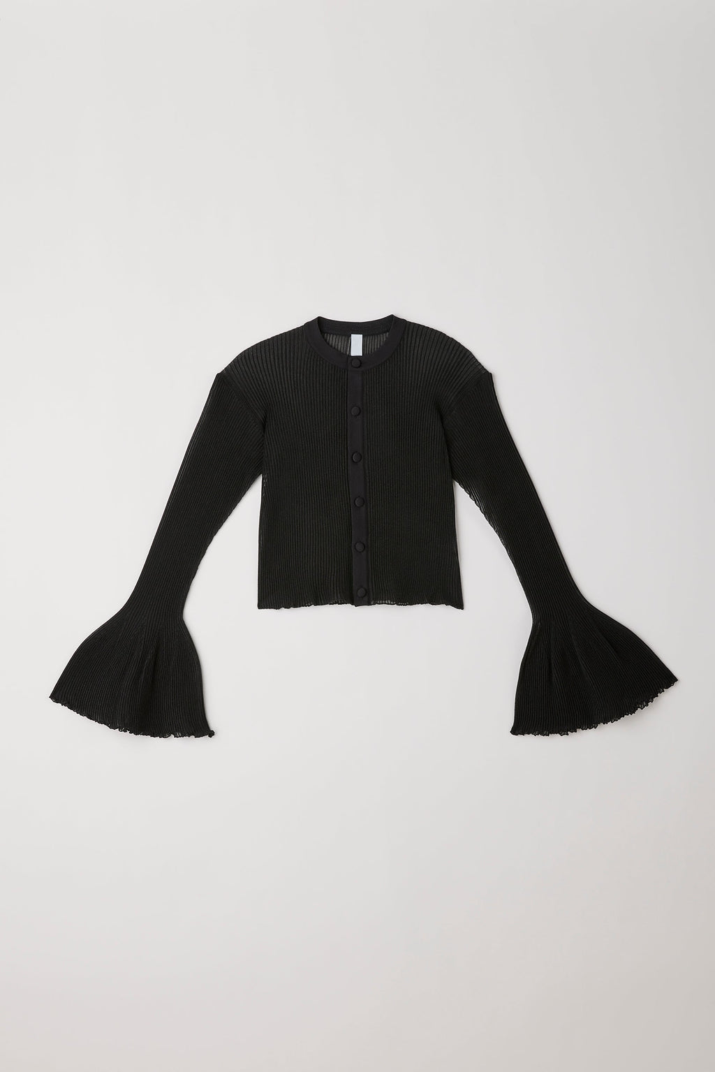 HYPHA LUCENT GLITTER BELL SLEEVE CARDIGAN