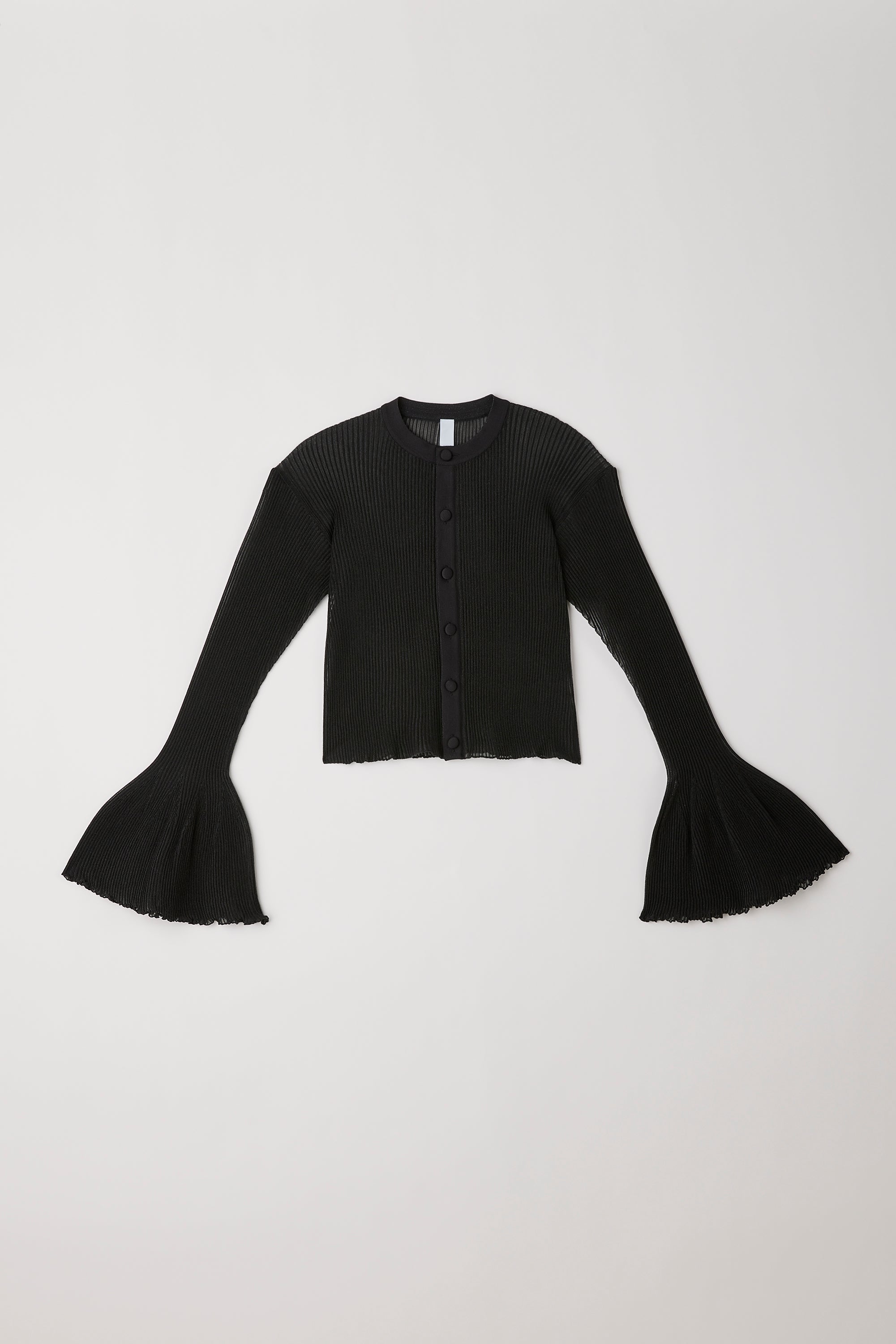 HYPHA LUCENT GLITTER BELL SLEEVE CARDIGAN