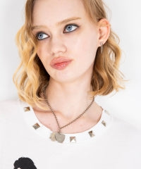 Woman On Skull Pick Necklace