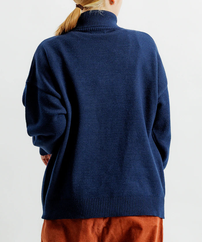 Relaxed Fit Easy Care Washable Turtleneck Knit