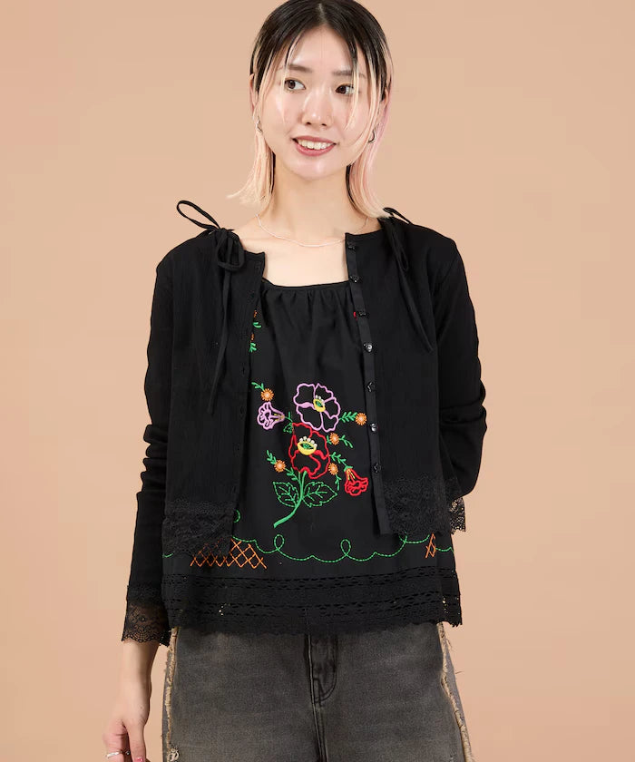 Eyelet Lace Cardigan