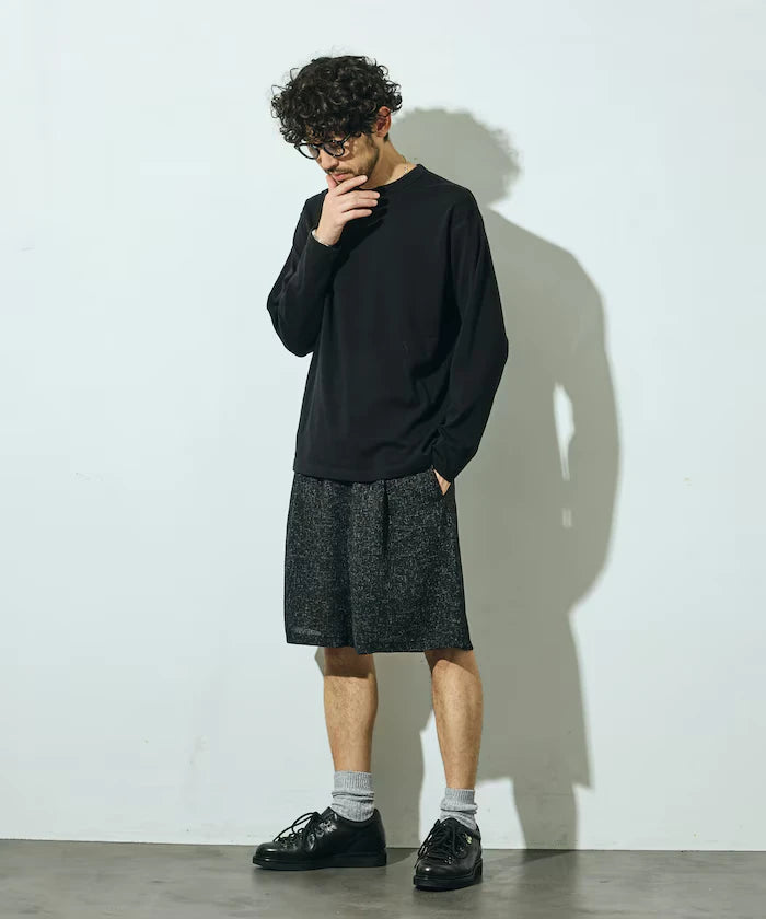 Summer Tweed Easy Wide Shorts / Compatible with Setup