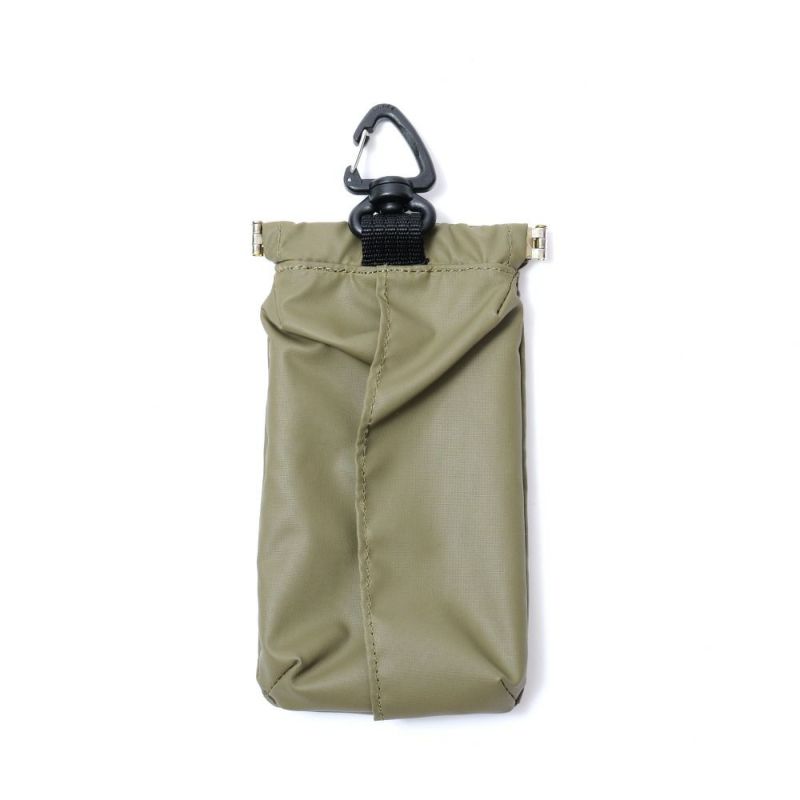 NYLON POLYCARBONATE MINI POUCH KHAKI