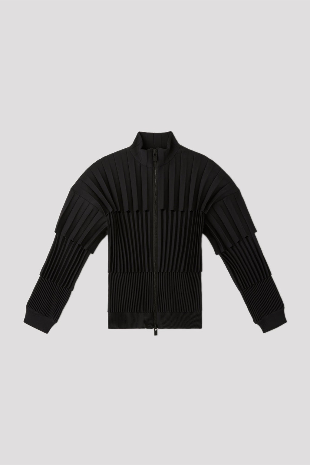 ACCORDION STAND-UP COLLAR BLOUSON