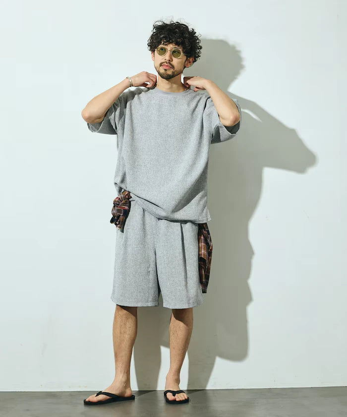 Summer Tweed Easy Wide Shorts / Compatible with Setup