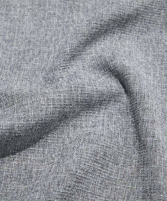 Dry Touch Summer Tweed Short Sleeve Open Collar Shirt