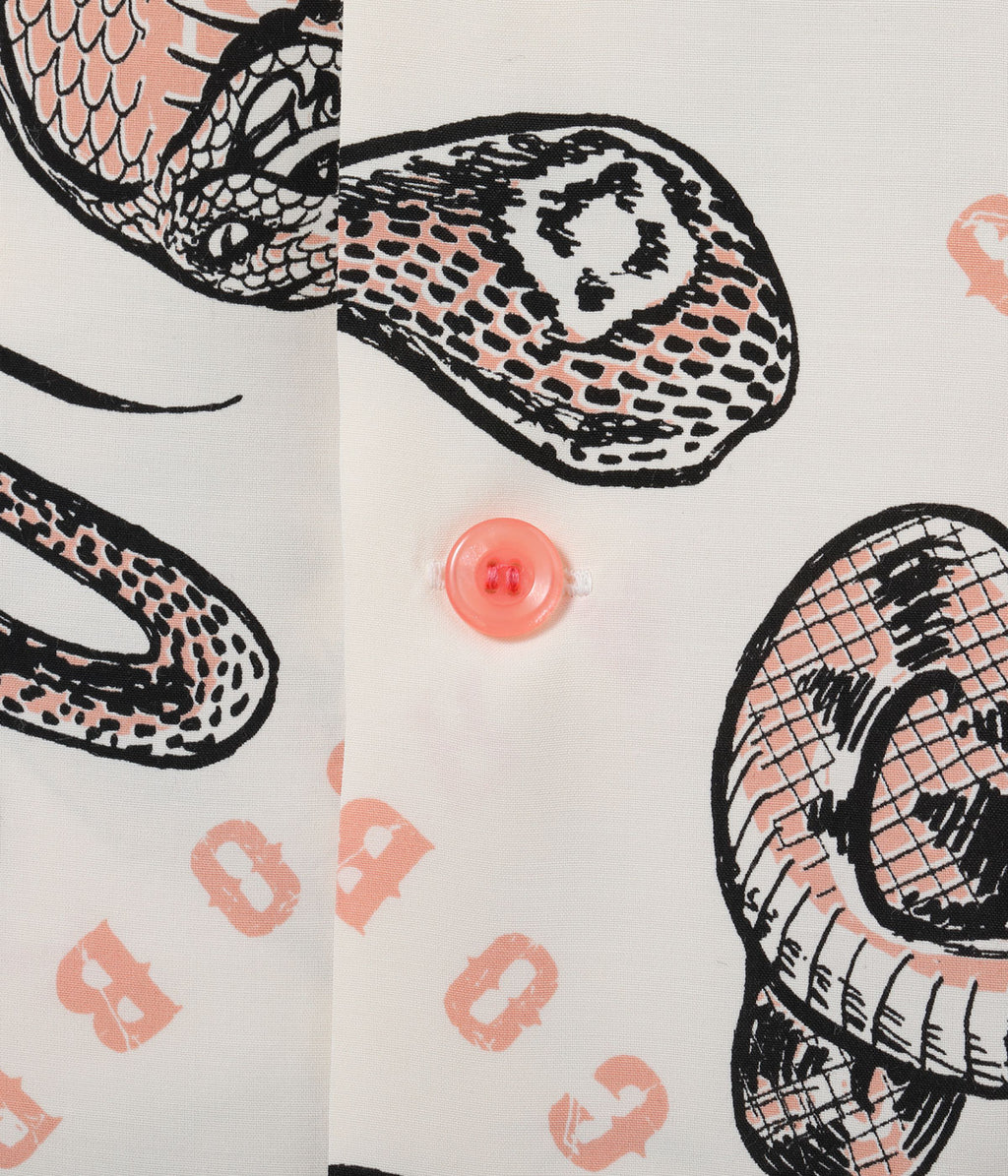 HIGH DENSITY RAYON OPEN SHIRT “KING COBRA” by VINCE RAY