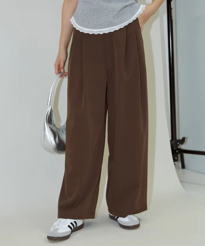 2-pleat slacks pants limited edition