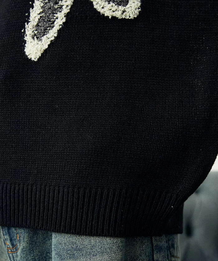 Boucle Flower Pullover Knit [Limited Edition]