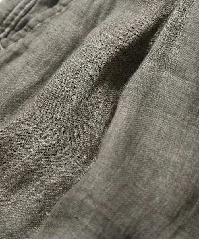 French Linen Tweed 1 Tuck Trousers