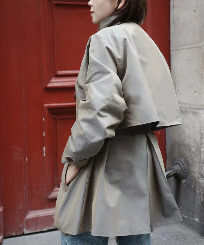 T/C Chambray Short Trench Coat