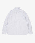 wide shirt high count blue stripe