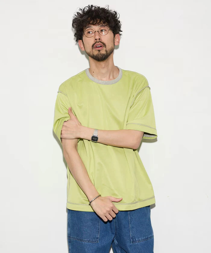Relaxed Fit Reversible Cardboard Short Sleeve T-Shirt / Color Design