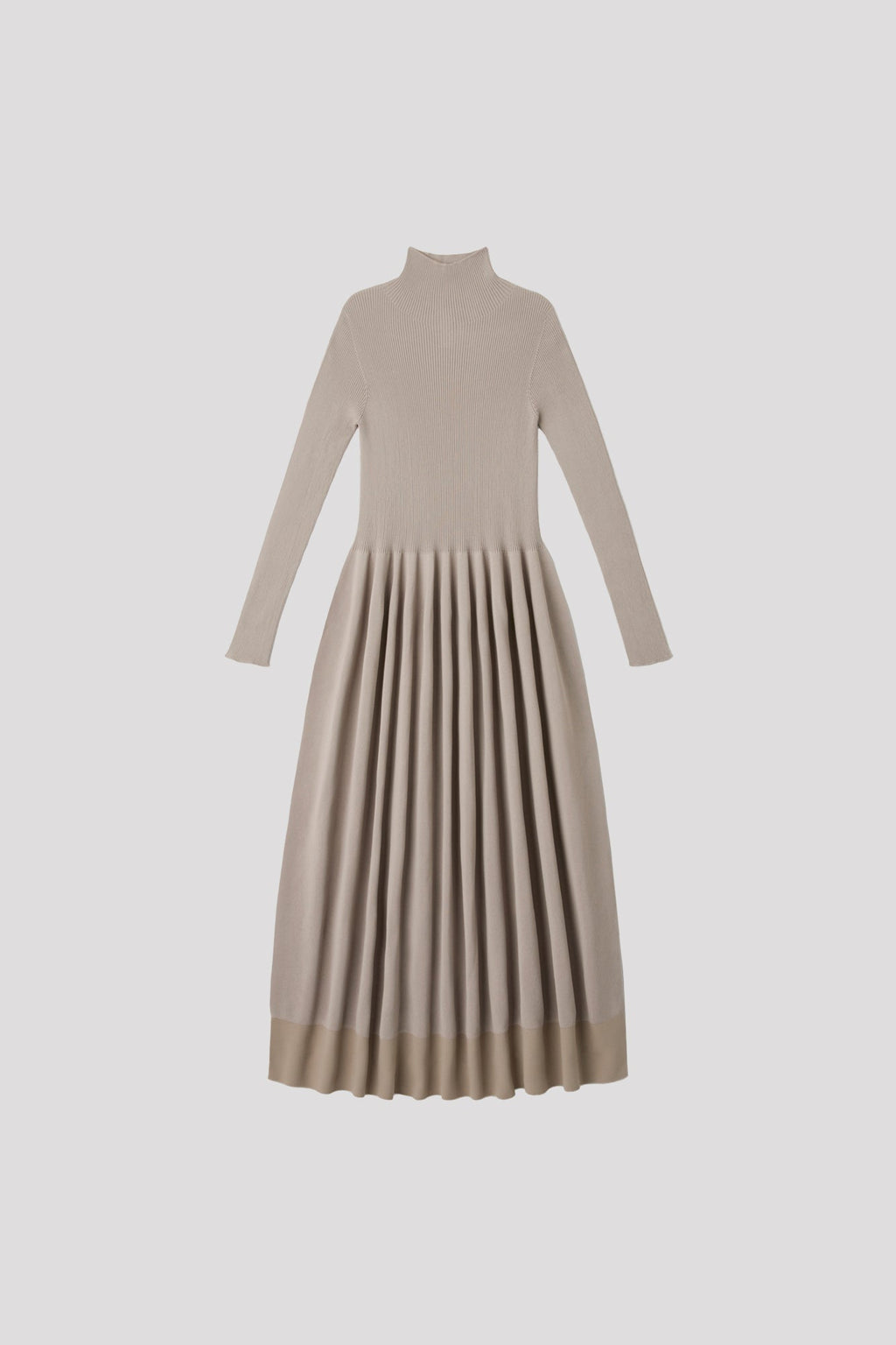 RIVULET HIGHNECK LONG SLEEVE DRESS
