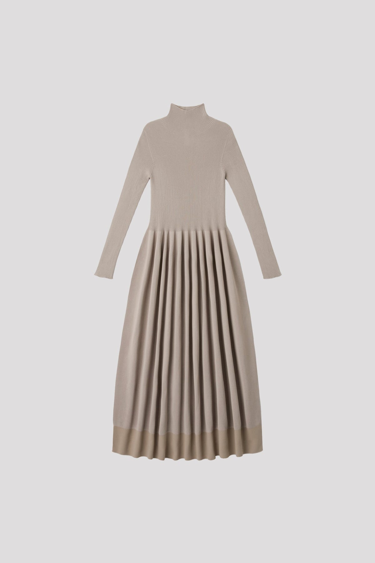 RIVULET HIGHNECK LONG SLEEVE DRESS