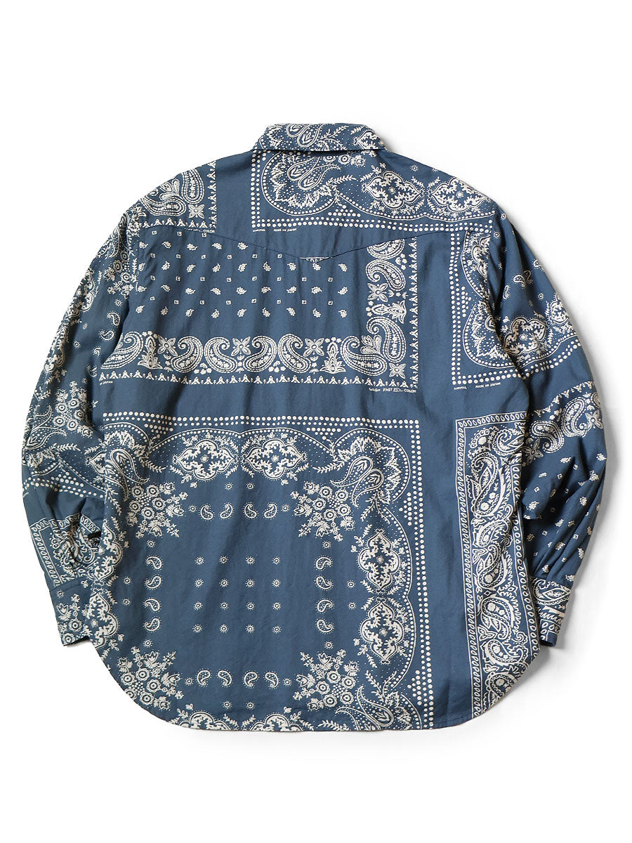 Viera Bandana Pattern Husky Western Shirt