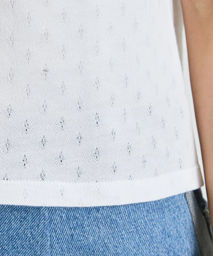 Eyelet Mini Sweat Short Sleeve T-Shirt