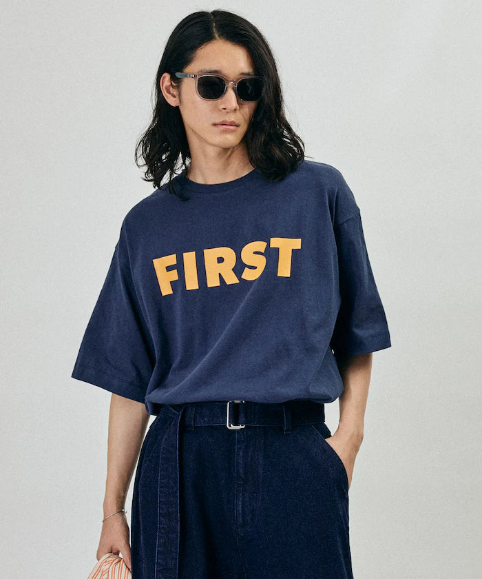 6 Ounce Front Logo Print Crew Neck T-Shirt / Print T-Shirt PR FIRST 【Limited Edition】