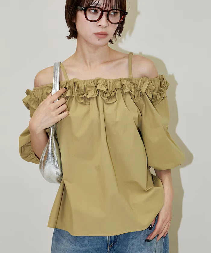 Frill Off-Shoulder Blouse Limited Edition