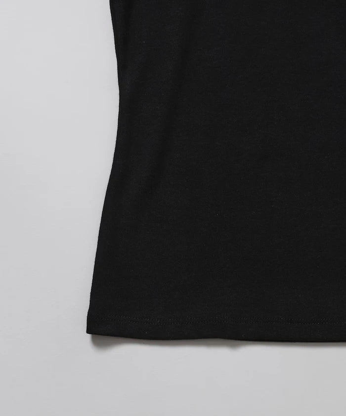 Many Button Cotton Modal Short Sleeve T-Shirt